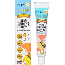 Детская зубная паста из Тайланда со вкусом апельсиновой мармеладки без фтора, сахара, СЛС, парабенов Herbal Children's Toothpaste BRUSHME