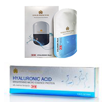 Gold Princess Hyaluronic Acid Set essence 10 ml. + 5 masks. Thailand. ТАЙЛАНД
