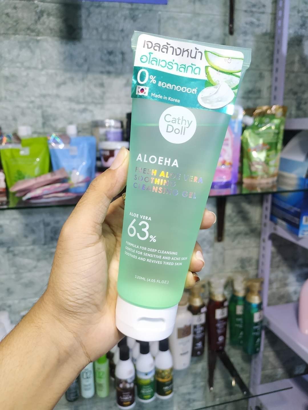 Купить Тайский успокаивающий очищающий гель для лица Алоэ вера Cathy Doll Aloe Ha в Москве