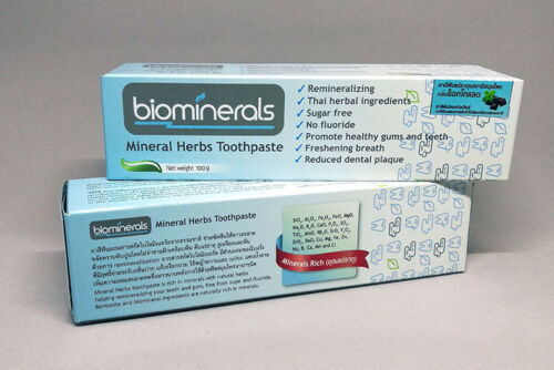 Натуральную минеральную зубную пасту из Тайланда без фтора с мятно-шоколадным вкусом Biominerals toothpaste купить в Москве и Московской обл