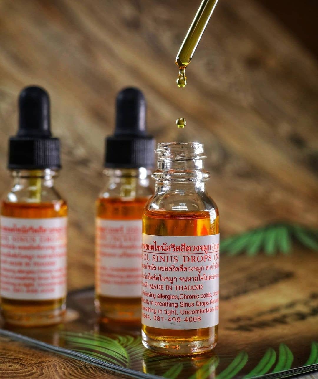 Натуральные назальные капли в нос из Тайланда для лечения синусита, ринита и гайморита Thanyapoom купить в Москве и Московской области.