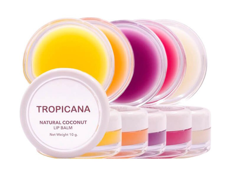 Натуральный бальзам для губ Кокос Tropicana Natural Coconut Lip Balm Coconut Delight 10 гр. Таиланд. balzam-dlya-gub-tropicana-natural-coconut-lip-balm