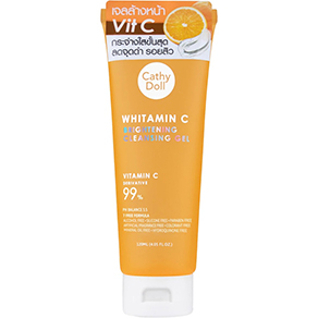 Натуральный осветляющий гель для очищения лица с Витамином С Cathy Doll Vitamin C Brightening Cleansing Gel 120 мл. Таиланд. cathy_doll_popup_cd_whitamin_c_brightening_cleansing_gel_120ml