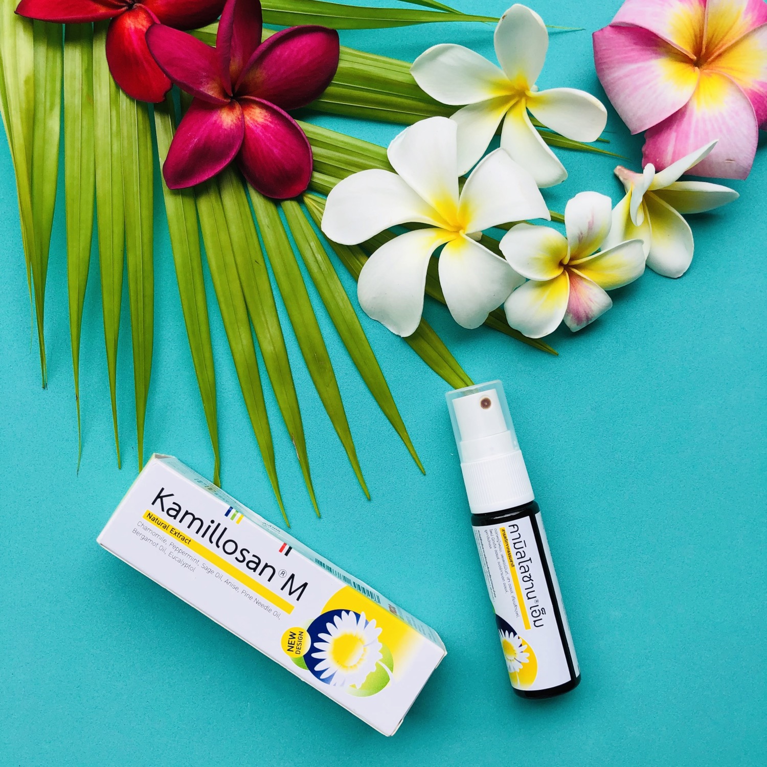 Тайский спрей от боли в горле с натуральными маслами Kamillosan M.