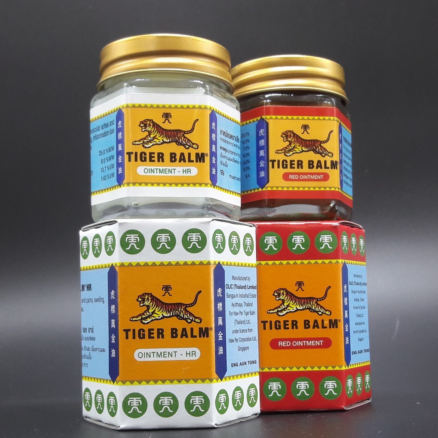 Тайский красный Тигровый бальзам Tiger Balm Red Ointment.