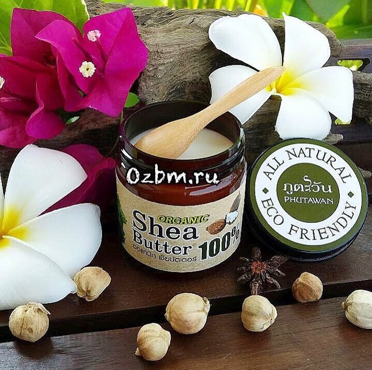 Тайское органическое масло ШИ (карите) 100% organic Shea Butter Phutawan 60 гр